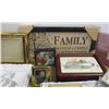 Image 3 : ESTATE:  BOX C/W ASSORTED PICTURE FRAMES