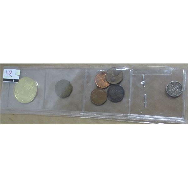 STOCK ROW OF CANADA & WORLD COLLECTABLE COINS