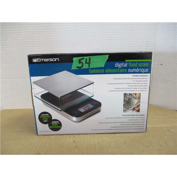 ESTATE/NEW:  EMERSON DIGITAL FOOD SCALE