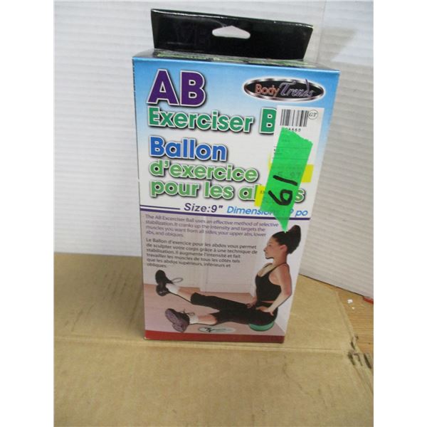 ESTATE:  9" EXERCISE BALL IN ORIGINAL BOX