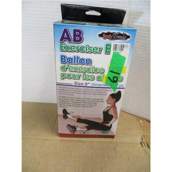 ESTATE:  9" EXERCISE BALL IN ORIGINAL BOX