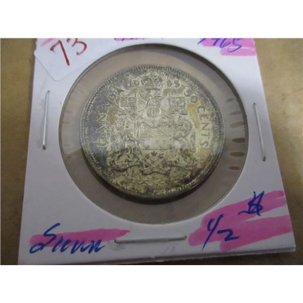 1965 CANADA SILVER HALF DOLLAR