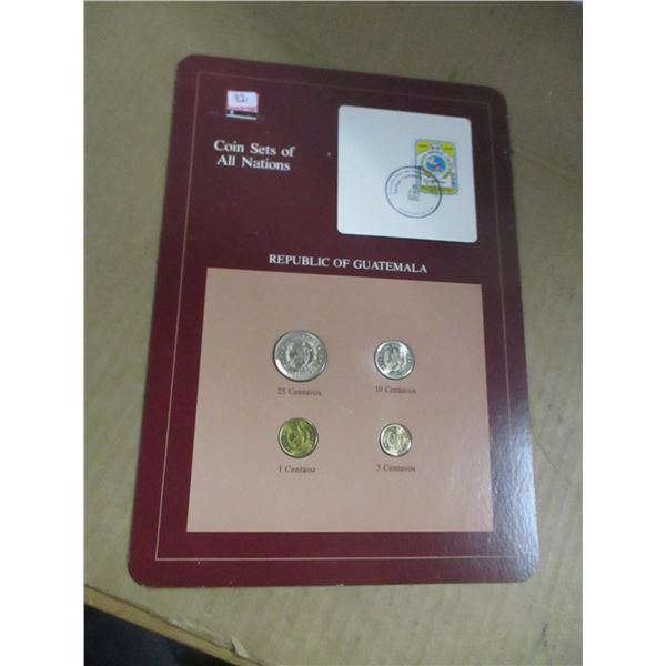 REPUBLIC OF GUATEMALA MINT SEALED COIN SET