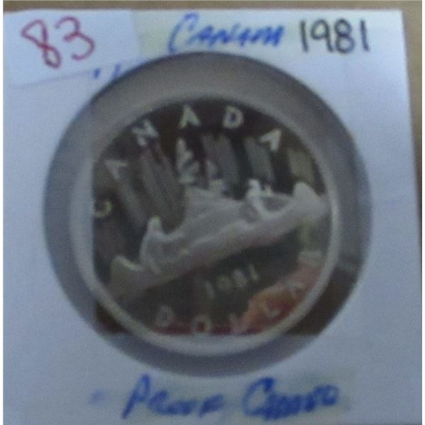 1981 PROOF CAMEO VOYAGER DOLLAR