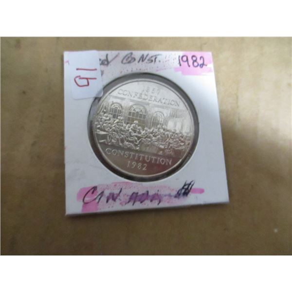 1867 - 1982 CANADA CONFEDERATION CONSTITUTION DOLLAR