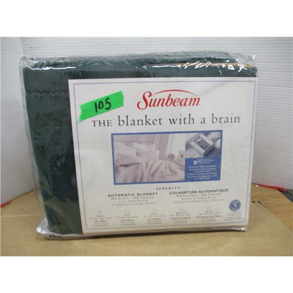 ESTATE/NEW:  SUNBEAM AUTOMATIC BLANKET IN ORIGINAL PACKAGE