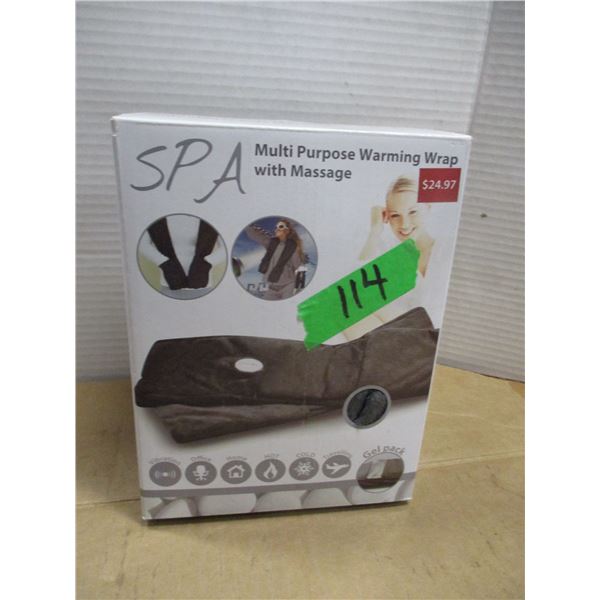 ESTATE:  SPA WARMING WRAP C/W MASSAGE IN ORIGINAL BOX