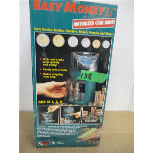 ESTATE:  EASY MONEY II MOTORIZED COIN SORTER IN ORIGINAL BOX