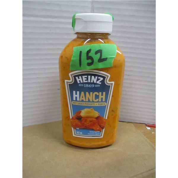 SHELF PULLS (AS IS):  HEINZ HANCH SAUCE (362 ML) - BOTTLE