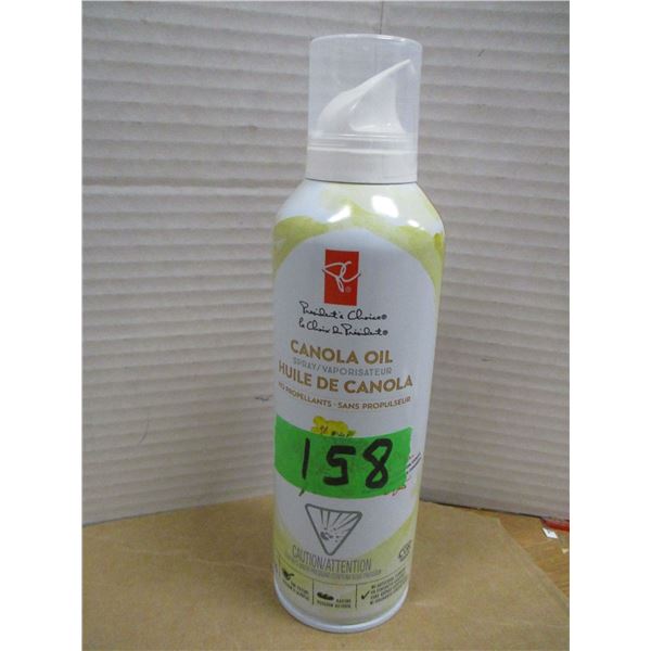 SHELF PULLS (AS IS):  CANOLA OIL (170 ML) - SPRAY CAN