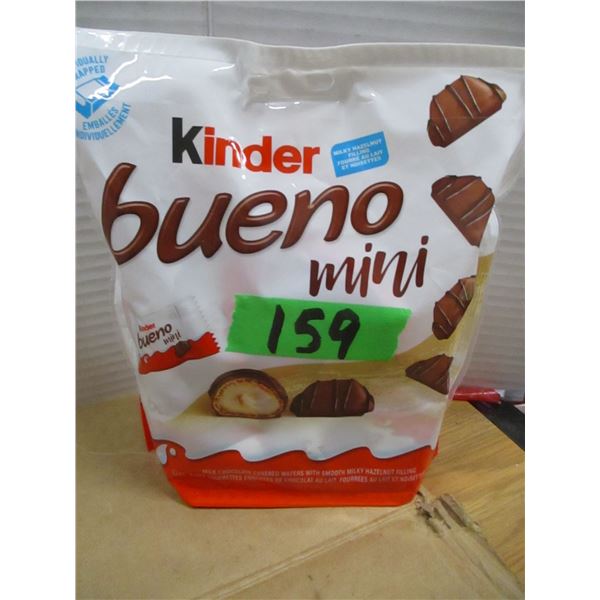 SHELF PULLS (AS IS):  KINDER BUENO MINI (145G) - BAG