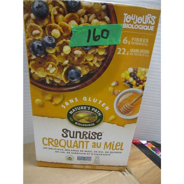 SHELF PULLS (AS IS):  SUNRISE HONEY CEREAL (300G) - BOX