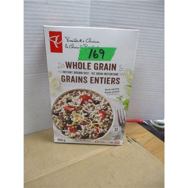 SHELF PULLS (AS IS):  WHOLE GRAIN INSTANT BROWN RICE (600G)