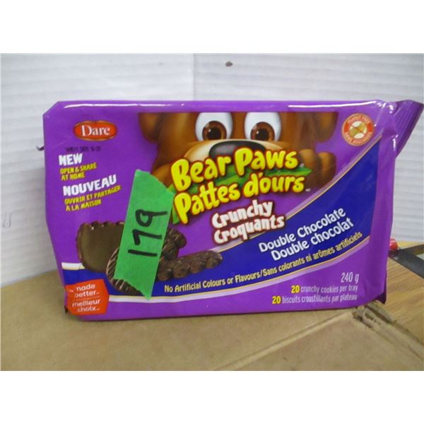 SHELF PULLS (AS IS):  BEAR PAW DOUBLE CHOCOLATE CRUNCHY COOKIES (240G) - PACKAGE