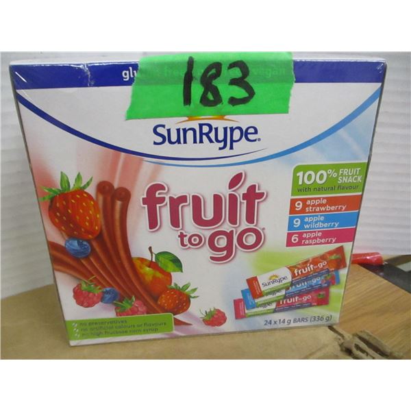 SHELF PULLS (AS IS):  FRUIT TO GO (24 PACKS) - BOX