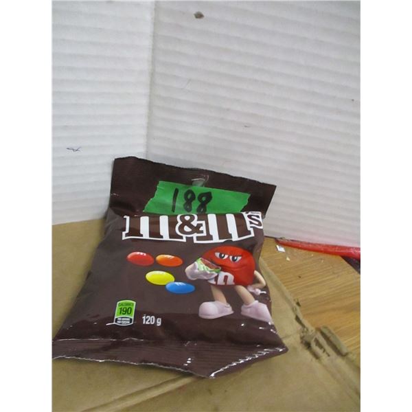 SHELF PULLS (AS IS):  M&M MILK CHOCOLATE (120G) - BAG