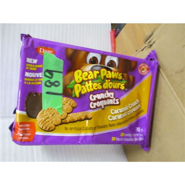 SHELF PULLS (AS IS):  BEAR PAW CARAMEL CRUNCH COOKIES (240G) - BOX