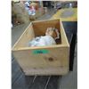 Image 1 : COLLECTABLE:  WOOD BOX C/W DOLL