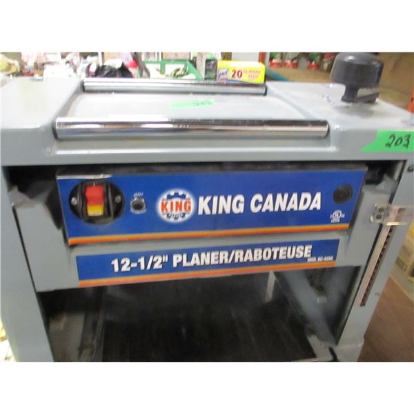 KING CANADA 12 1/2" THICKNESS PLANER