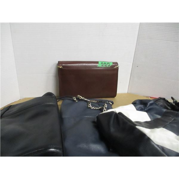 BOX C/W 4 LADIES HAND BAGS