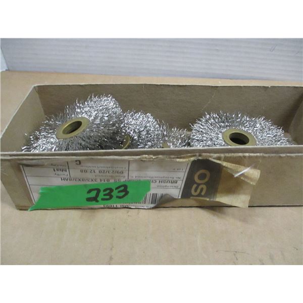 6 - 3/8 X 3" WIRE WHEELS