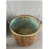 Image 2 : Red 11" H Kerosene Lantern, Vintage10.5" Copper Pot &  Repainted 18" L Vintage Coal Bucket
