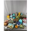 Image 1 : Large Lot Of Vintage Collectible Tins Including Tobacco