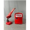 Image 1 : Coca-Cola Desk Lamp & 10" Mini Fridge (Untested)