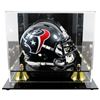 Image 1 : STEFAN DIGGS SIGNED HOUSTON TEXANS MINI HELMET IN DISPLAY CASE (BECKETT COA)