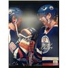 Image 1 : WAYNE GRETZKY AND JARI KURRI SIGNED 11 X 14 PHOTO (GCG HOLO)