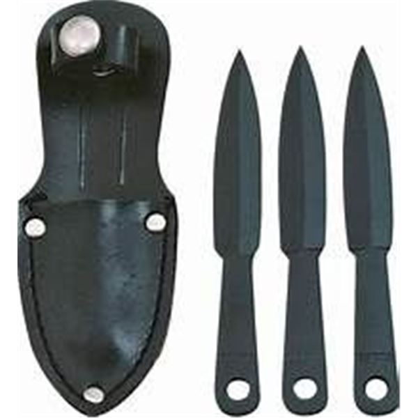 3 PIECE 4.5" LITTLE ARROW THROWING KNIFE SET