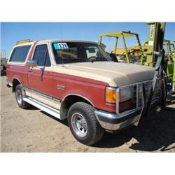 FORD BRONCO XLT 4 X 4 SUV s/n 1FMDU15N5HLA29371: