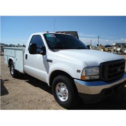 FORD F350XL SUPER DUTY UTILITY TRUCK s/n 1FDSF34SX3EA31716: