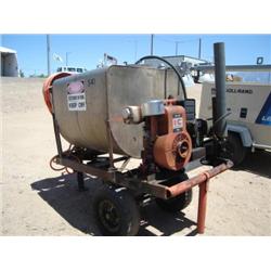 PORTABLE SPRAY RIG MTD. ON S/A TRAILER