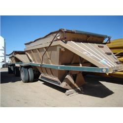 SET OF 1984 GALLATY 20ft.  S/A BOTTOM DUMP TRAILERS s/n 1G9B21100E29019 & 1G9B21201E1029020: