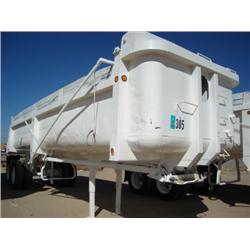 CLEMENTS HL3026BT 30ft. T/A FRAMELESS END DUMP TRAILER s/n 3807946: