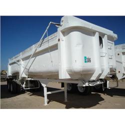 CLEMENTS HL3026BT 30ft. T/A FRAMELESS END DUMP TRAILER s/n 387811: