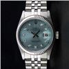 Image 2 : Rolex Mens Stainless Steel Diamond Datejust Wristwatch