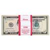 Image 1 : Pack of (100) Consecutive 2021 $5 Federal Reserve Star Notes