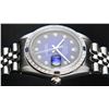 Image 6 : Rolex Mens Stainless Steel Blue Vignette Sapphire and Diamond Datejust Wristwatch