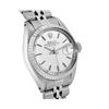 Image 3 : Rolex Ladies Stainless Steel Silver Linen Date Wristwatch With Rolex Box
