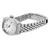 Image 4 : Rolex Ladies Stainless Steel Silver Linen Date Wristwatch With Rolex Box