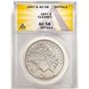 Image 1 : 1897 $1 Morgan Silver Dollar Coin ANACS AU58 Details Cleaned