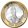 Image 2 : .999 Silver Four Queens Casino Hotel Las Vegas $10 Limited Edition Gaming Token
