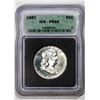 Image 1 : 1957 Proof Franklin Half Dollar Coin ICG PR68