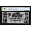 Image 1 : 1850's $100 Canal Bank New Orleans, LA Remainder Obsolete Note PCGS Uncirculated 62