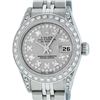 Image 2 : Rolex Ladies Stainless Steel Diamond Datejust Wristwatch
