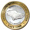 Image 1 : .999 Silver Sam's Town Las Vegas $10 Limited Edition Casino Gaming Token