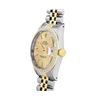 Image 3 : Rolex Mens Two Tone Champagne Index Diamond Datejust Wristwatch With Rolex Box