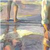 Image 2 : Don Hatfield "Frolicking at the Seashore" Limited Edition Serigraph on Canvas